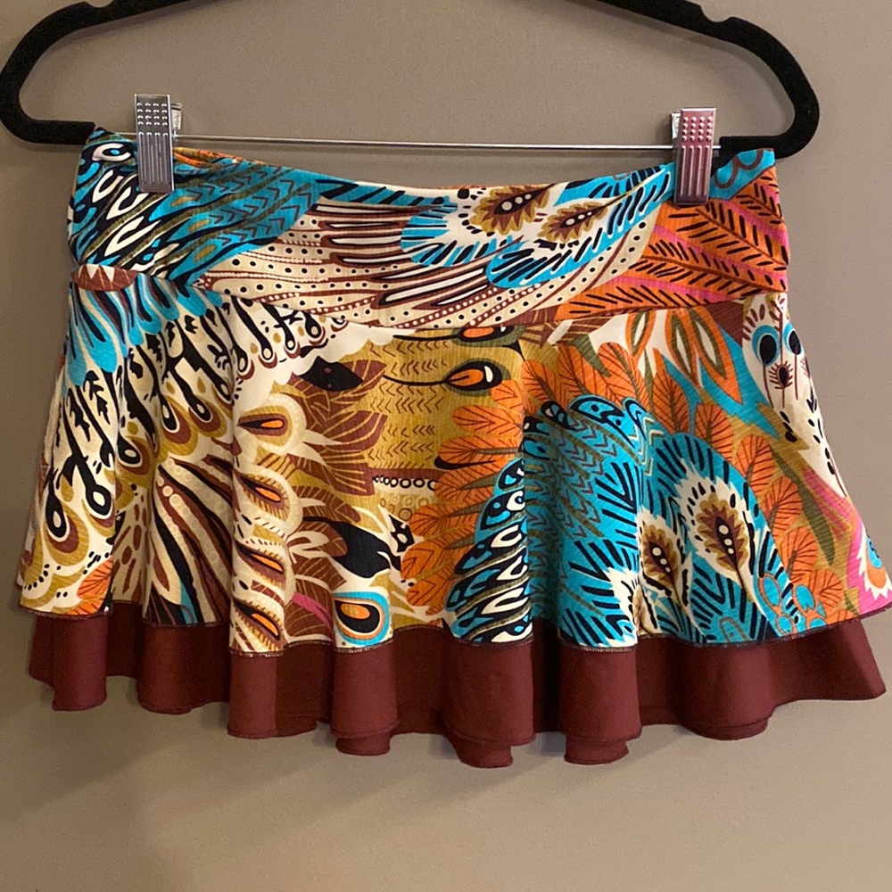 Super cute tropical swim cover up skirt from Lucky Brand.